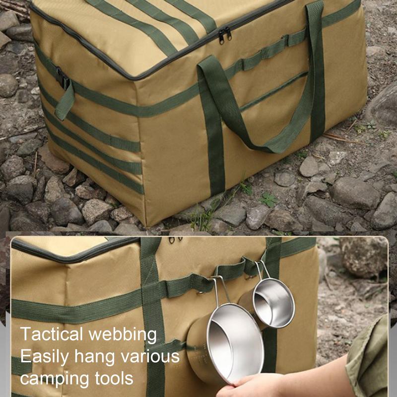 Outdoor Camping Tote Bag Large Capacity Storage Lamp Tableware Bag Camping Tool Picnic Travel Bag Outdoor Camping Storage Bag