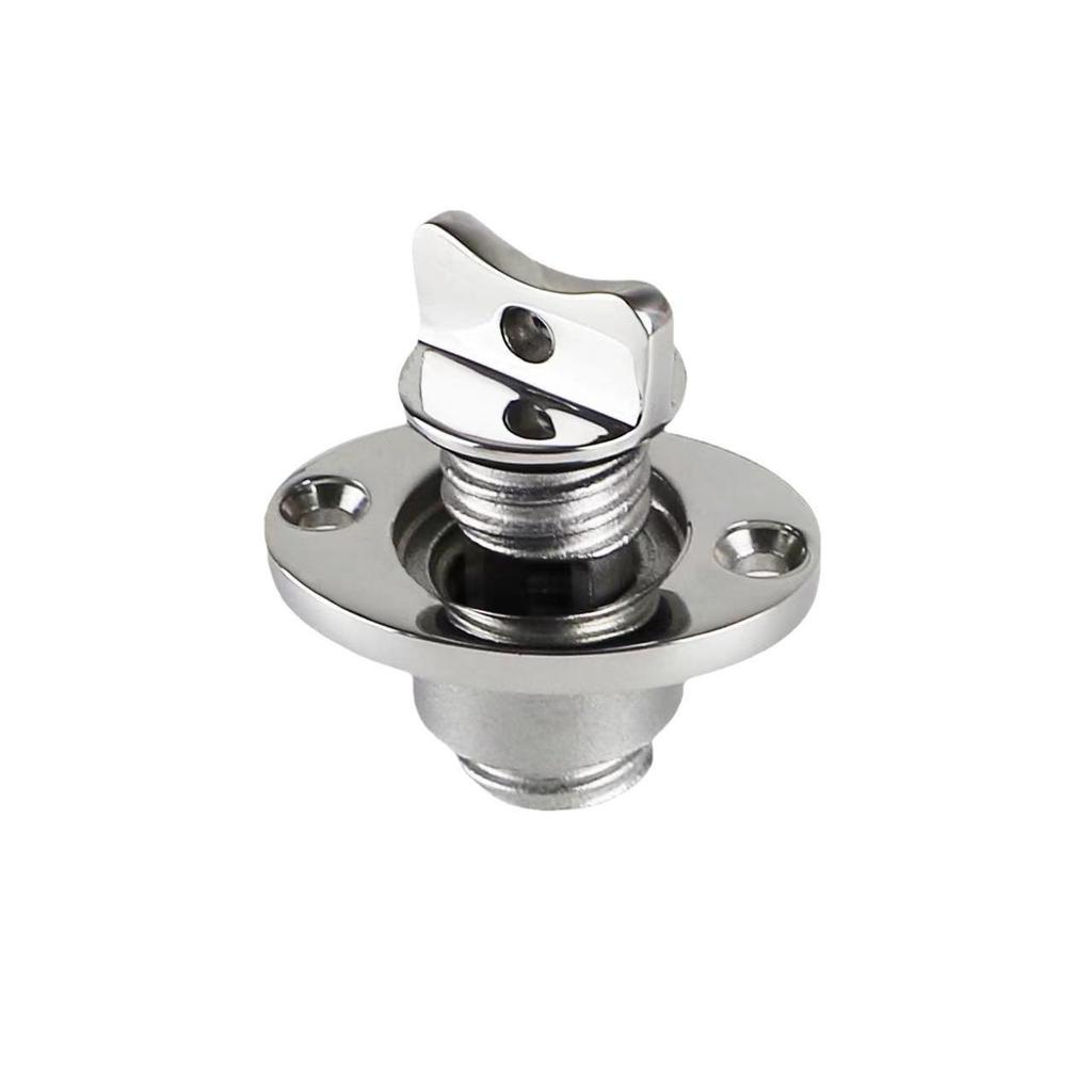316 Stainless Steel Threaded Boat Drain Plug for Kayak/Bilge Transom Outlet