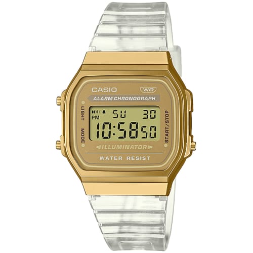 Casio Watch A168XESG-9AJF Unisex Adult Skeleton X Gold
