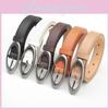 Modern Womens Leather Waist Belt With Silver Alloy Pin Buckle For Daily Wear