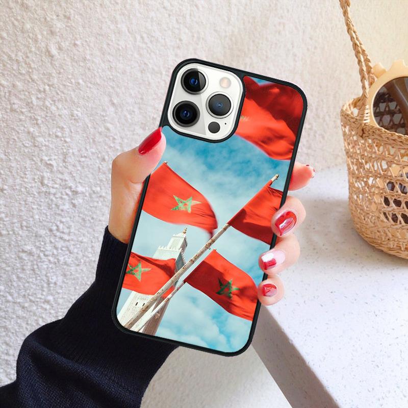 Morocco Flag Coat Of Arms Phone Case for iPhone 17 Air 16 Coque 15 14 12 13 PLUS 11 PRO MAX Back Cover Fundas Shell