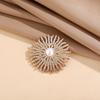 Sunflower Brooch Pin for Women, Rhinestones Inlaid Brooch Pin for Dress, Coat, Shawl, Gift for Mother, Wedding