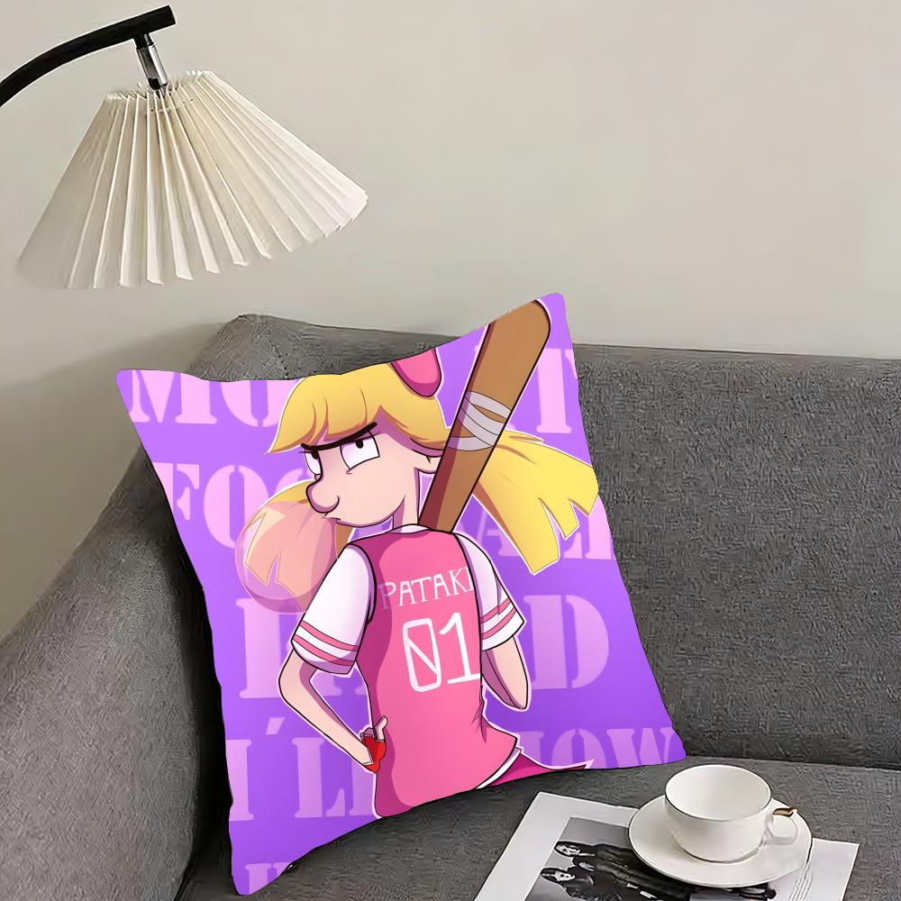 Hey Arnold Cushion Cover Reversible Plush Pillow Cover – For Car, Sofa, Bedroom, Perfect As A Gift.