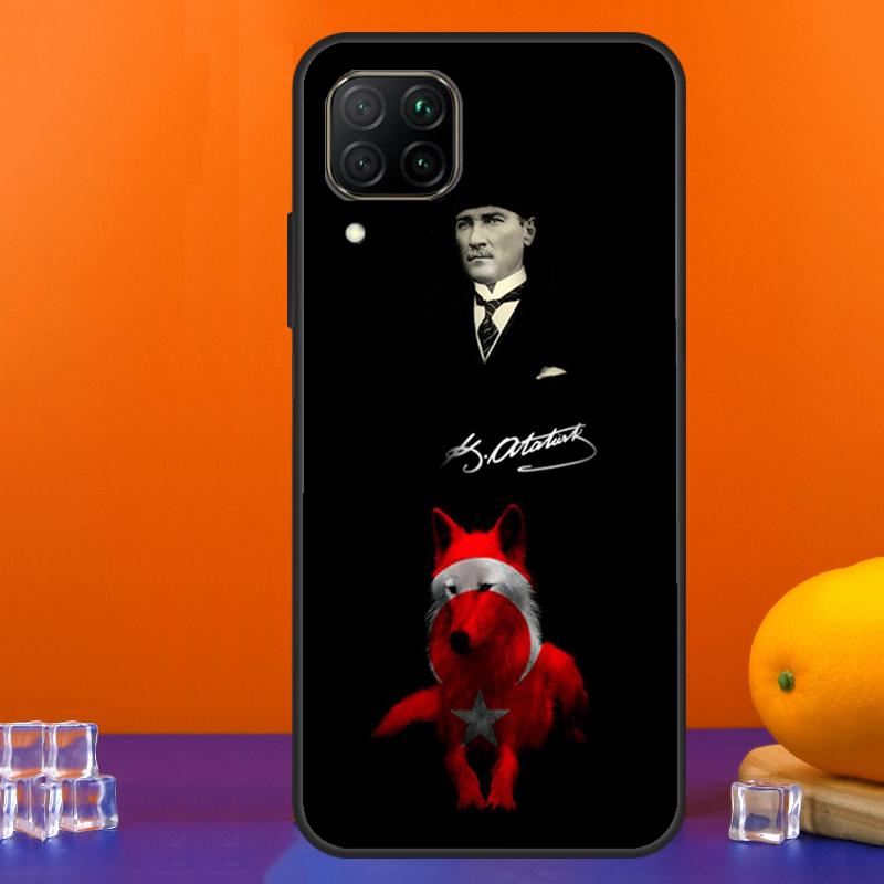 Turkey Wolf Mustafa Kemal Atatürk For Huawei Nova 12s 12i 11i 8i 9 10 SE Y91 Y90 Y60 Y70 Y72 Y61 P20 P40 Lite P30 P60 Pro Case