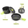 Outdoor Camping Cookware Set For 2-3 People, Lightweight Folding Pot Combination, Suitable For Outdoor Picnics And Hiking Trips