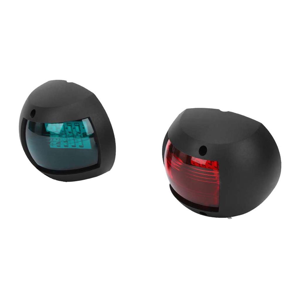 Pair of Signal Lamp Spherical Red Green LED Waterproof Boat Navigation Light  12V-24V 3W