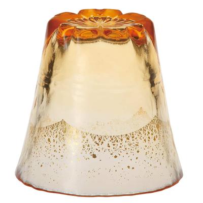 Toyo Sasaki Glass Wagarasu Fujimi Hot Water Shochu Amber Gold Made In Shochu Glass Beer Highball Respect for the Aged On, Sakura, Glass, Leaf, 270ml,
