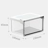 Transparent Pull-Out Storage Drawer Wall-Mounted Under The Mirror Cabinet Drawer Style Storage Box No-Punching Installation