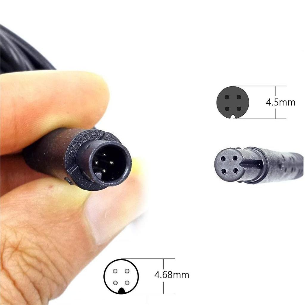 Mirhua Rear Camera Extension Cable Drive Recorder Extension Cable 4M 4Pin 24V/ Connector Waterproof Shockproof