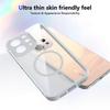 KEYSION Transparent Magnetic Phone Case for VIVO V70 5G Soft Silicone+PC Simple HD Clear Shockproof Back Cover for VIVO V70