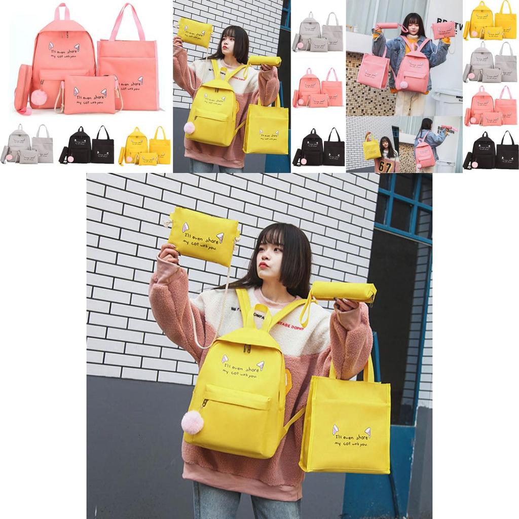 Soft And Wear Resistant Women's Canvas Travel Bag Set With Versatile Shoulder Bag