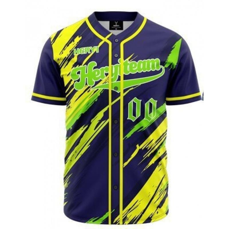 Amerikanisches Retro-Alphabet High Street Trendiges Baseball-Trikot Modisches Schnelltrocknendes Atmungsaktives 3D-Digitaldruck Kurzärmeliges Oberteil