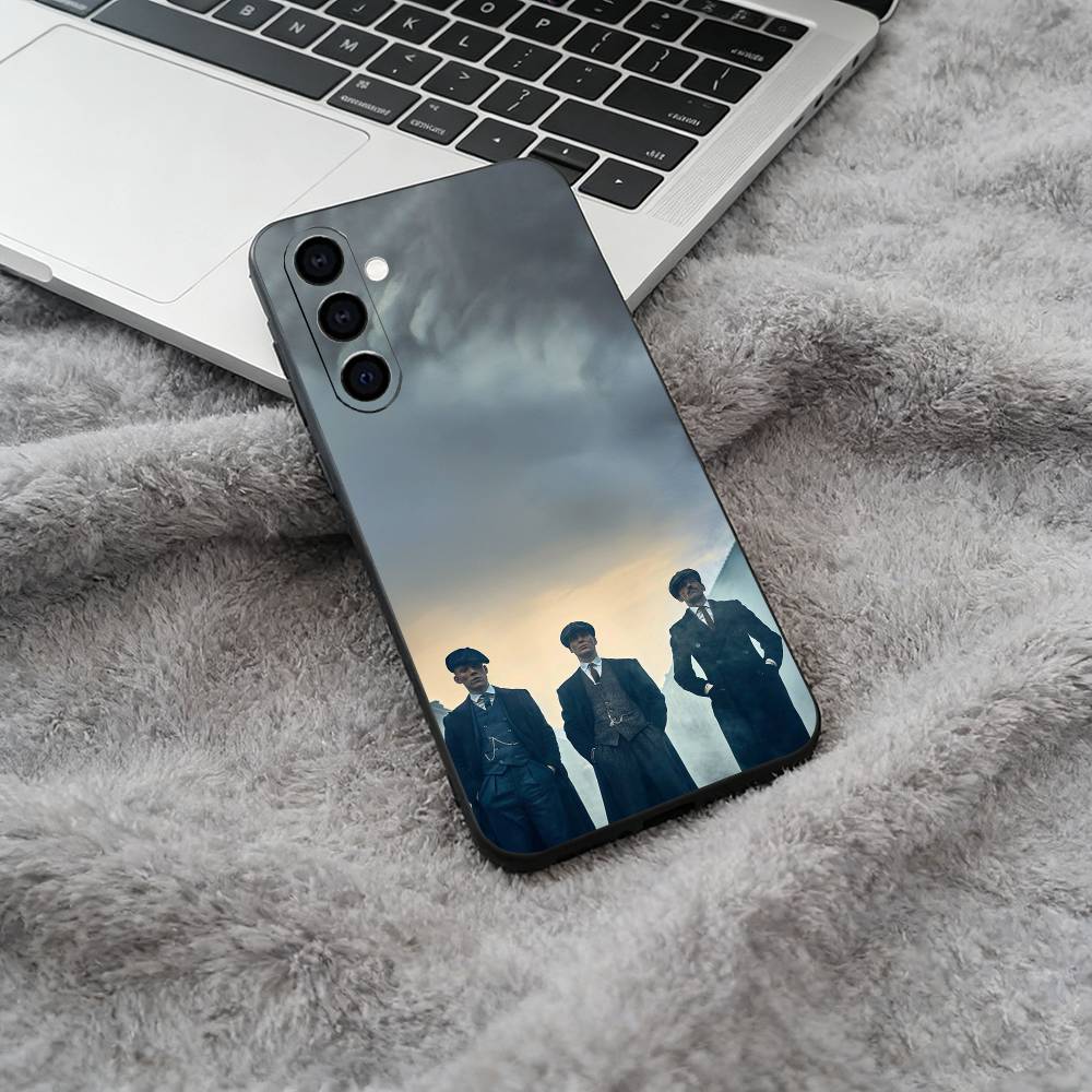 P-Peaky-B- Blinders-movie Black Soft Silicone Phone Case for Samsung Galaxy A73, A71, A72, A70, A53, A52, A51