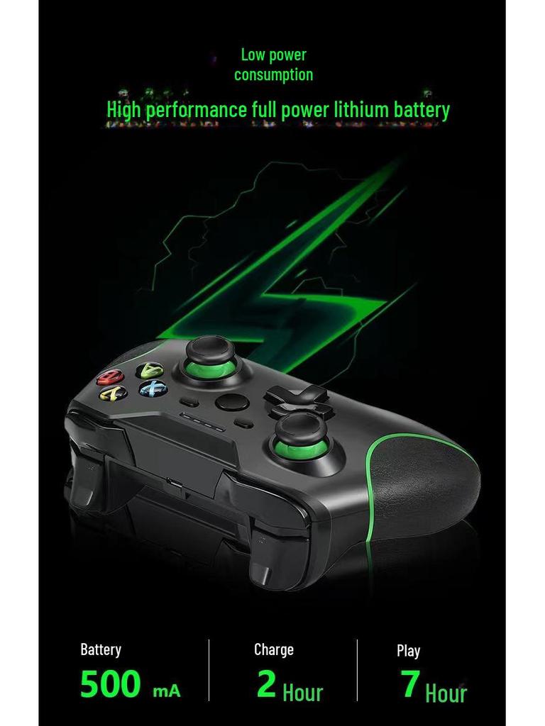 2.4G Wireless Dual Vibration Game Controller for PC/TV - Steam-Compatible Black Myth Wukong Edition