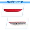 Bumper Reflector Compatible for Nissan Rogue 2014-2022, Durable ABS Plastic Red Rear Left Bumper Reflector Side Marker