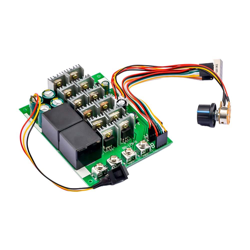 DC10-55V 60A DC Bürstenmotor Motor Drehzahlregler Schalter 2-Wege Umkehrschalter Digitalanzeige zeigt PWM Drehzahlregelung Modul