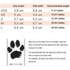 4Pcs Waterproof Pet Cat Rainshoes Anti-slip Silicone Pet Dog Rain Boots Outdoor Rubber Boot For Small Medium Large Dogs Cats