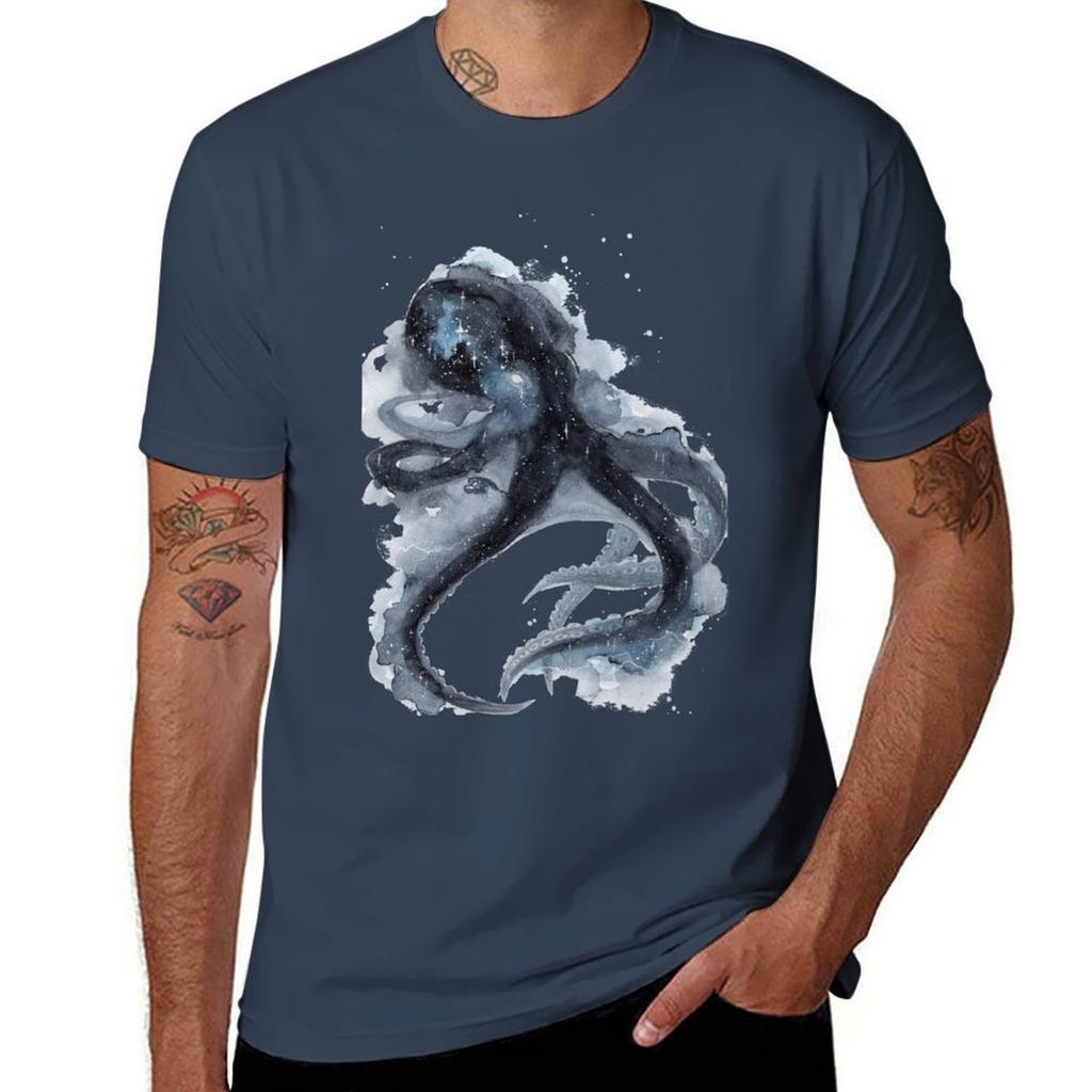 Galaxy Octopus Tshirt Work Outdoor For Unisex Tshirt