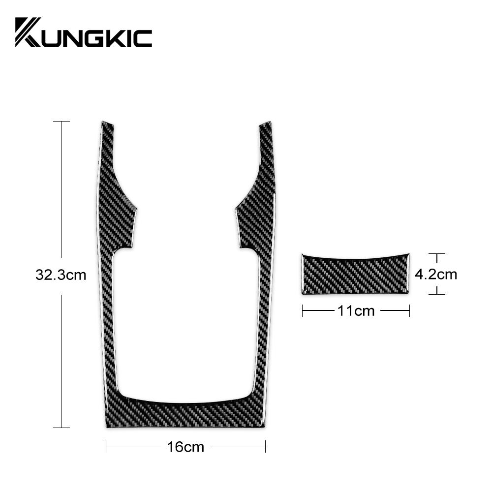 Real Soft Carbon Fiber Sticker For Subaru Impreza 2009 2010 2011 Manual Car Gear Shifter Console Panel Interior Accessories