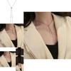 Chic Stylish Long Chain Metallic Geometric Triangle Necklace For Women In Modern Design