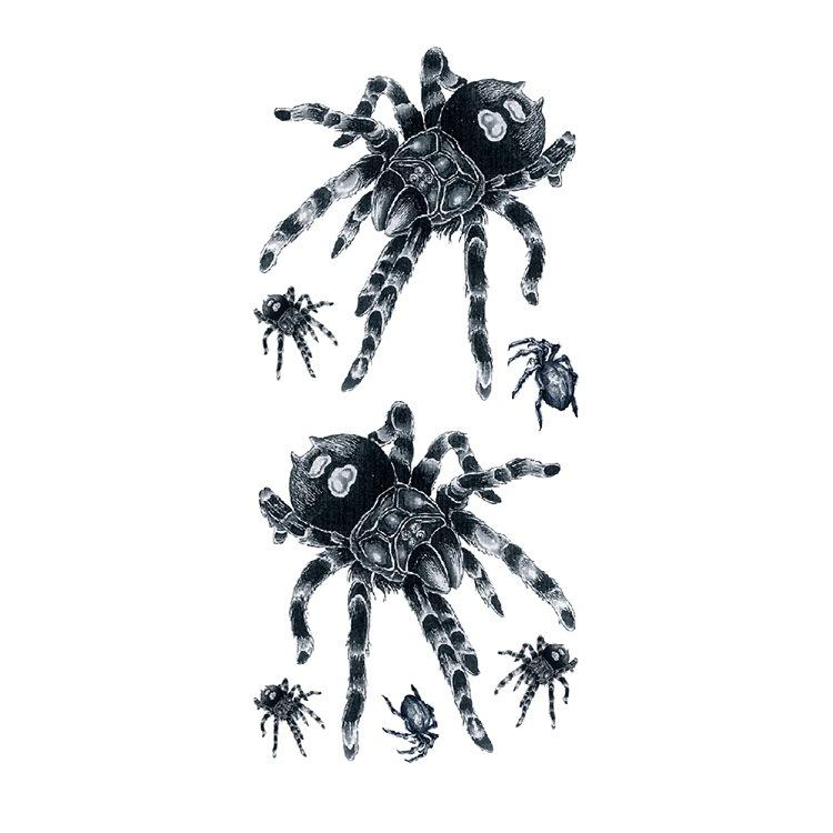 Scar Snake Spider Scorpion Animal Water Transfer Waterproof Tattoo Sticker Sample Spoofing Horror Set