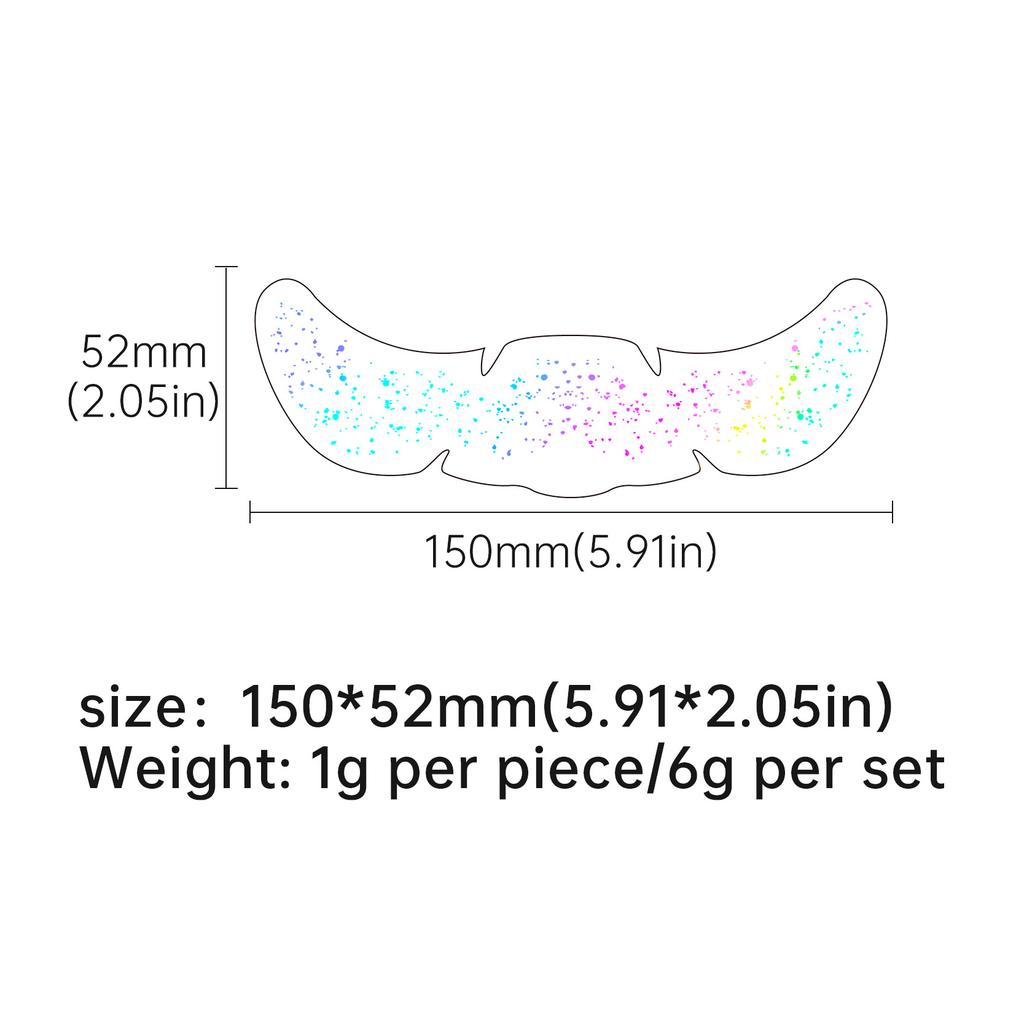Cross Border New Holiday Series Laser Makeup Freckle Stickers Christmas Hot Stamping Party Glitter Facial