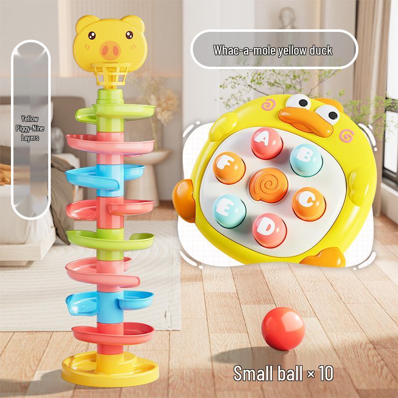 

Интерактивный лабиринт с шариками для младенцев: Развивающая игрушка для складывания, катания и вращения