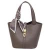 Trendy Cross-Buckle Bucket Bag: Versatile, High-End Fashion Handbag