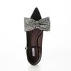 Evol Women's IX5467 Black Combination Pointed Pumps with Removable Ribbon and 2cm Heel, Size 22.0cm