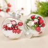 5pcs Perspective Christmas Tree Ball Paintable Christmas Ball with Bottle Cap Minimalist Christmas Clear Ball Home Decoration Navidad