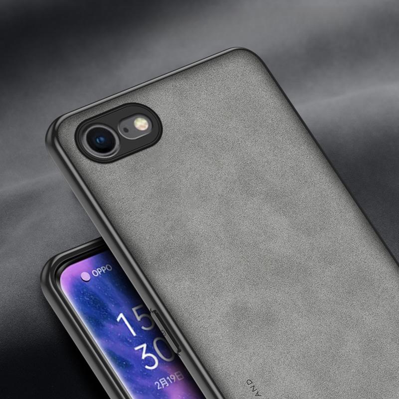 16E Hülle Luxus Schafsleder Handyhüllen für iPhone 16 E 16 Pro Max 16Plus Stoßfeste Silikon Bumper Abdeckung