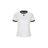 Bermudagrass Short Sleeve Colorblock Silk Tee White