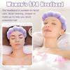 Fennec Mart Spa Headband and Wristband Set for Women Soft Face Wash Headband & Wrist Bands for Skincare, Makeup & Facial Cleansing Routine (Purple)