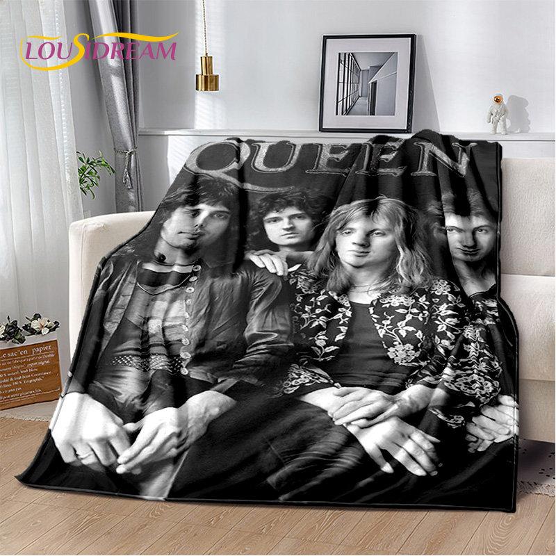Freddie Mercury Queen-Rock-Band Soft Plush Blanket,Flannel Blanket Throw Blanket for Living Room Bedroom Bed Sofa Picnic Cover
