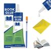 Colla per Libri 60ml Adesivo Trasparente per Rilegatura Flessibile Colla per Carta per Buste Cartoline Artigianato su Carta Fai da Te Scrapbooking Materiali