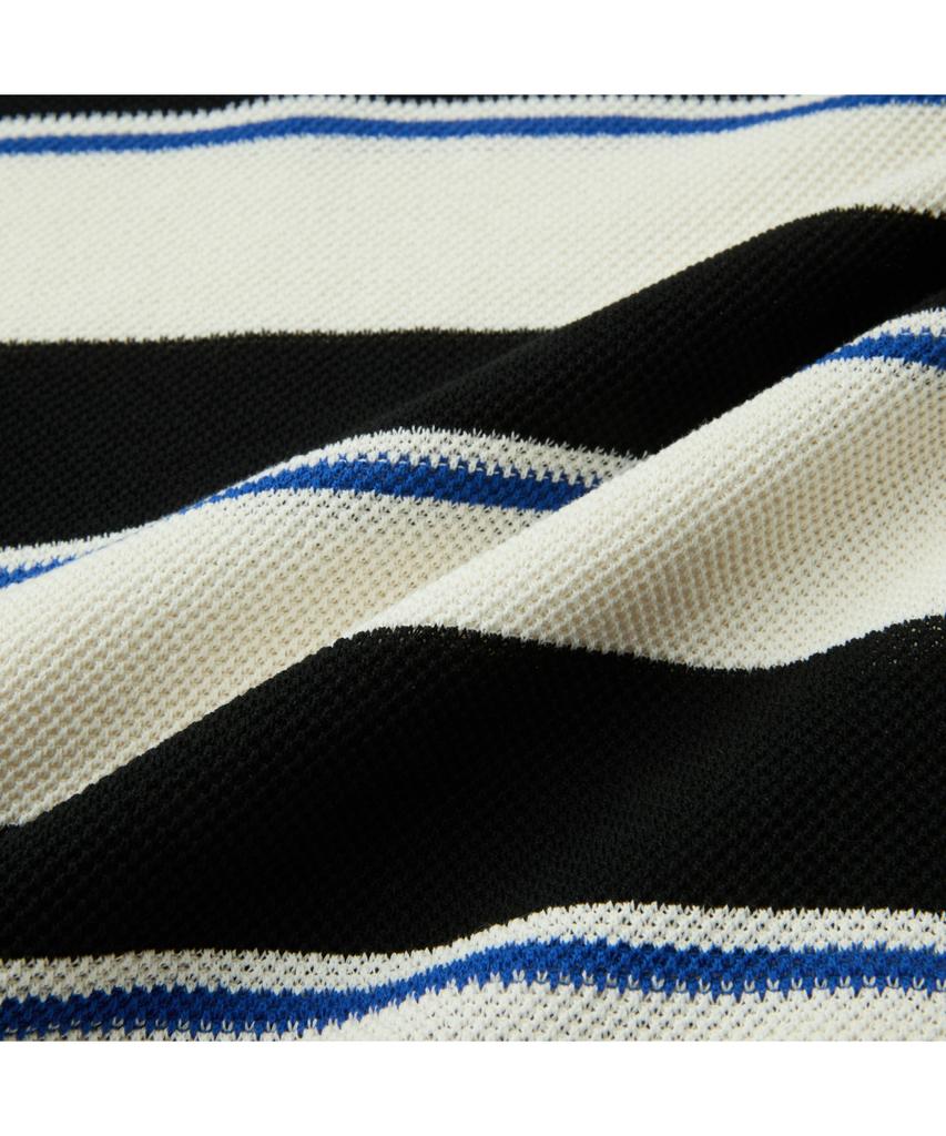 Keoseuuteommellou Black Fresh Lounge Stripes Collar Sweater Cwwam26413Bkx