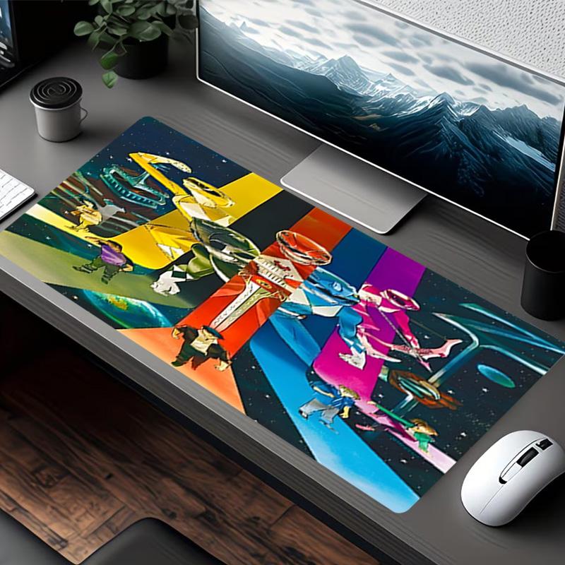 Mighty Morphin Power Rangers Print Mouse Pad, for Keyboard Pad Laptop PC Mat for Office Home Use, Desk Decor, Perfect Birthday Gift for Gamers
