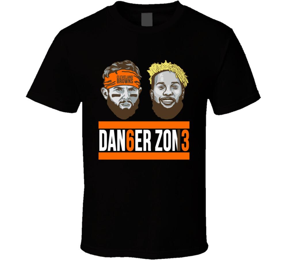Danger Zone Odell Beckham Baker Mayfield Cleveland Browns Football T Shirt Mens Womens Tees Top S