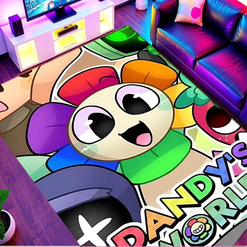 Dandy's Wereld Print Vloerkleed, Wasbaar Vloerkleed, Voor Entree Slaapzaal Wasruimte Kantoor Studeerkamer, Woondecoratie Verjaardag Kerstcadeau