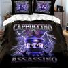 "Cappuccino Ninja Decor Set" Multiple Sizes kid's And adults' Bedroom Exquisite 3PC Bedding set, Gift