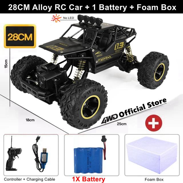 Remote Control Off Road Rc Car Radio Climbing Super Alloy Truck Buggy 4x4 Rtr Vehicle Electric Toy For Children Kid Gift