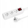 Montis Extension Strip 5m 3 Sockets White IP20 16A 230V ON/OFF
