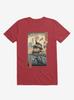 Turtle Stream Kame Kame Ukiyo-e Red T-Shirt