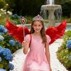 Angel Wing for Girls Women Feather Wings with Crown And Wand Fairy Costume Accessories for Cosplay Halloween Party