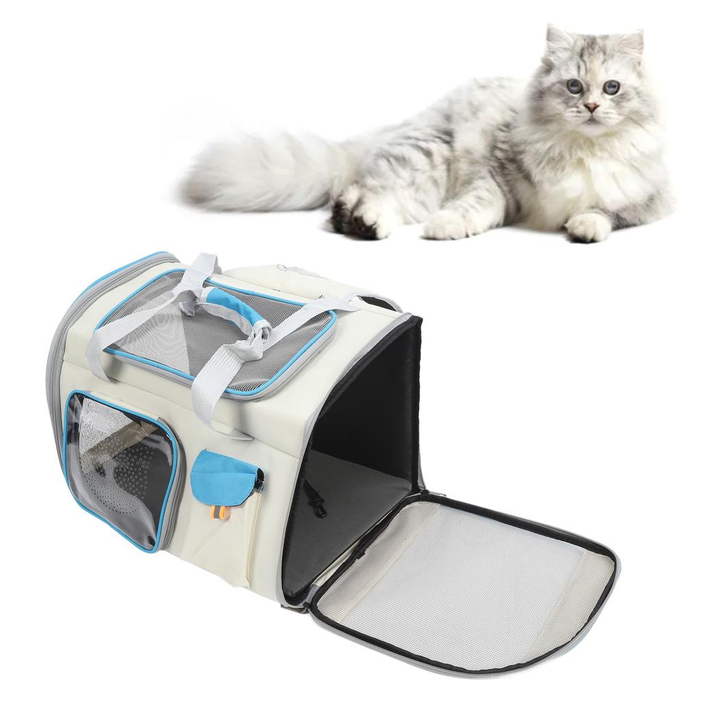 Pet Carrier Breathable Mesh Pet Carrier Backpack Large Capacity Portable Cat Carrier Easy to Clean Dog Carrier for Outdoors