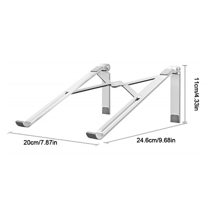 Folding Adjustable Laptop Stand Aluminum Alloy Portable Tablet Bracket Heat Reduction Holder Support 11-15.6 inches PC