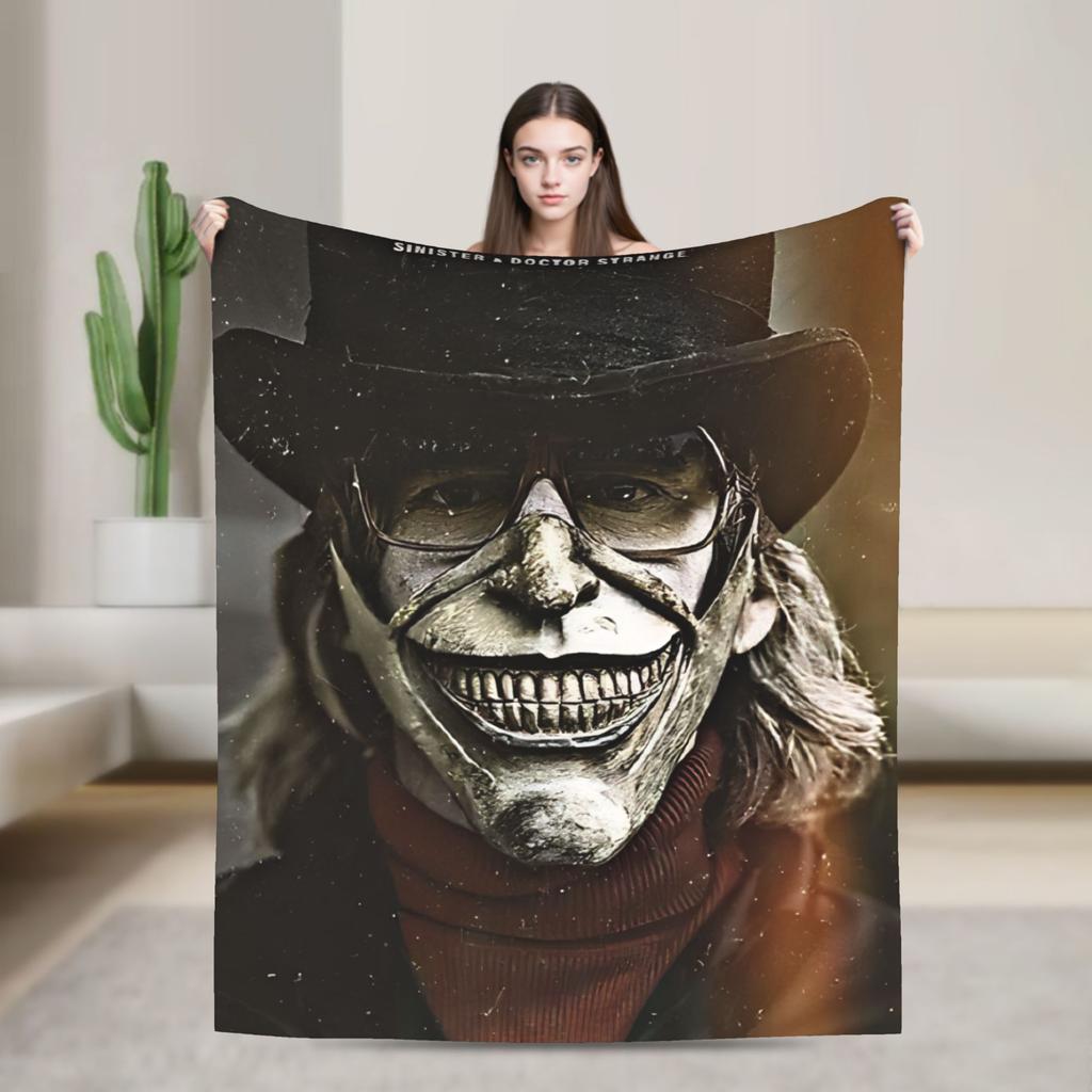 The Black Phone Horror Movie Blankets Decorative Flannel Throw Blanket For Home Decor Soft Warm Design Quality Bedspread Gift