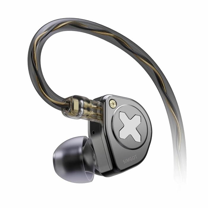 

SIMGOT Wired Earphones EW300 Simgot Nozzle Replacement 2PIN Re-Cable ()