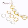 Silver Plated Beads Circle Frame 8mm 10mm 12mm 14K Gold Plated Brass Connect Beads Frame Ring,DIY Bracelet Making Supplies