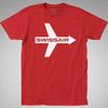 SWISSAIR Fluggesellschaft T-Shirt Retro Vintage Flugzeug Reise Linienflugzeug Grafik T-Shirt